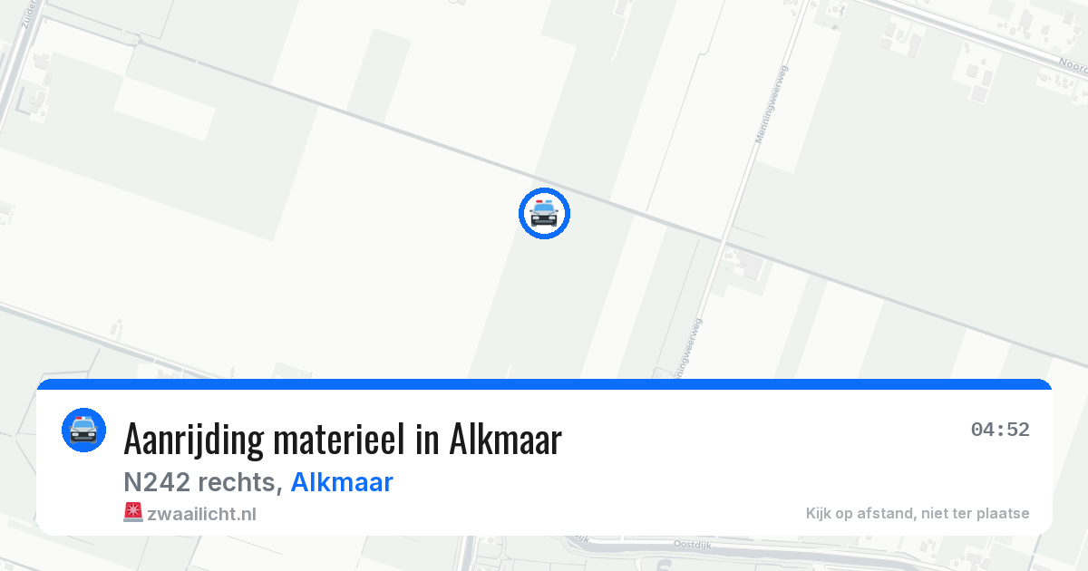 Aanrijding materieel in Alkmaar — 21 jun 2026
