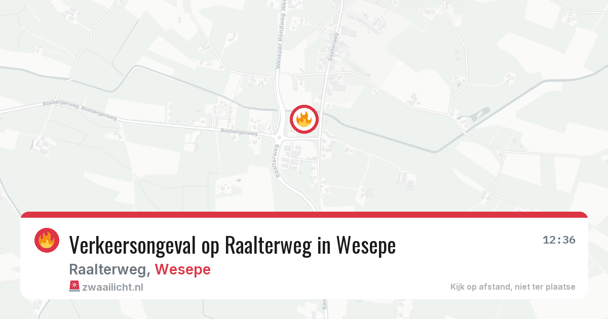Verkeersongeval op Raalterweg in Wesepe — 6 feb 2026