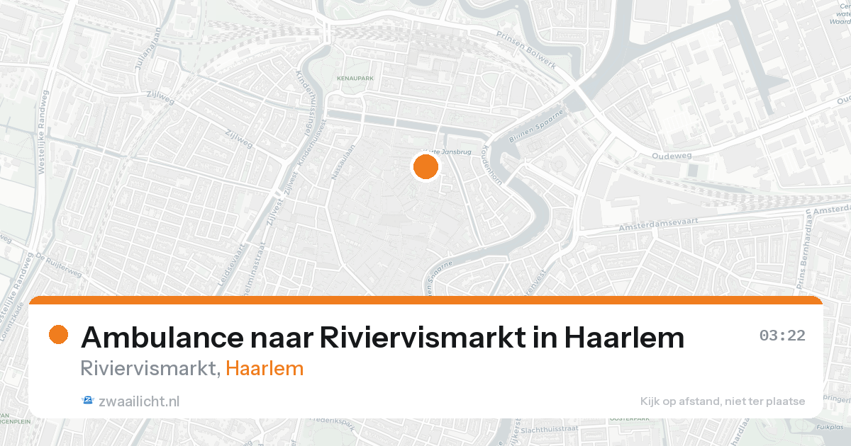 Ambulance naar Riviervismarkt in Haarlem — 6 jun 2026