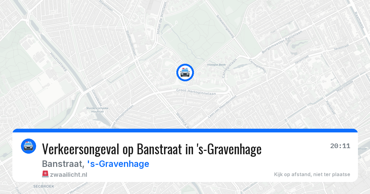 Verkeersongeval op Banstraat in 's-Gravenhage — 13 mei 2026