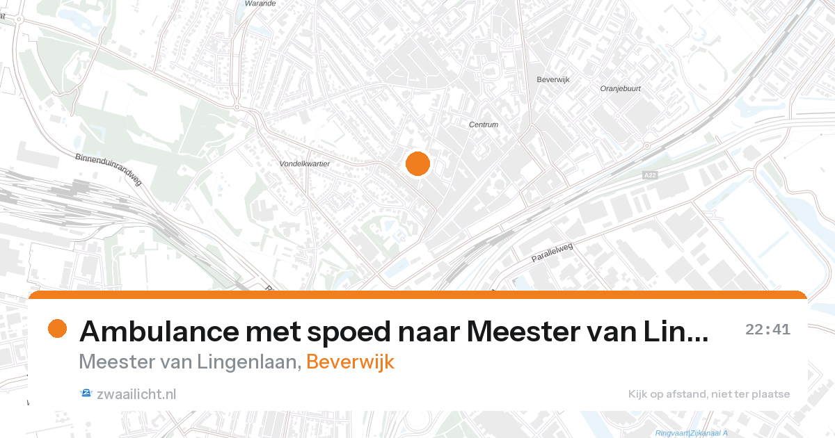 Ambulance met spoed naar Meester van Lingenlaan in Beverwijk — 13 jun 2026