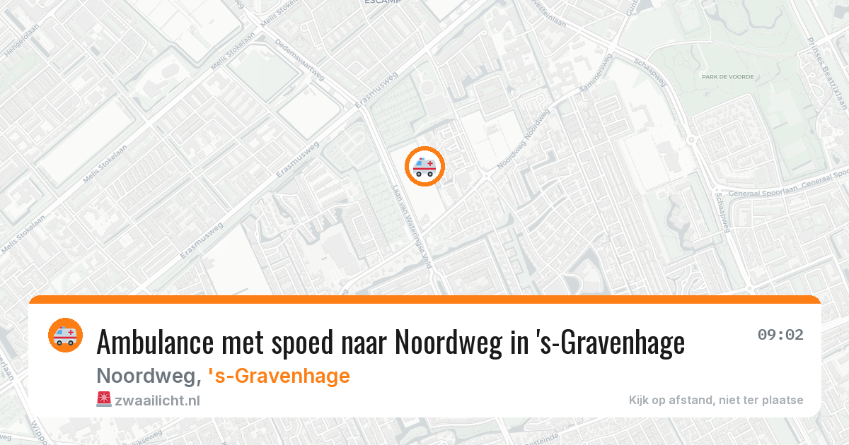 Ambulance met spoed naar Noordweg in 's-Gravenhage — 31 mrt 2026