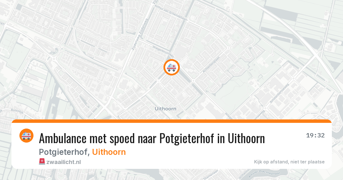 Ambulance met spoed naar Potgieterhof in Uithoorn — 10 jun 2026