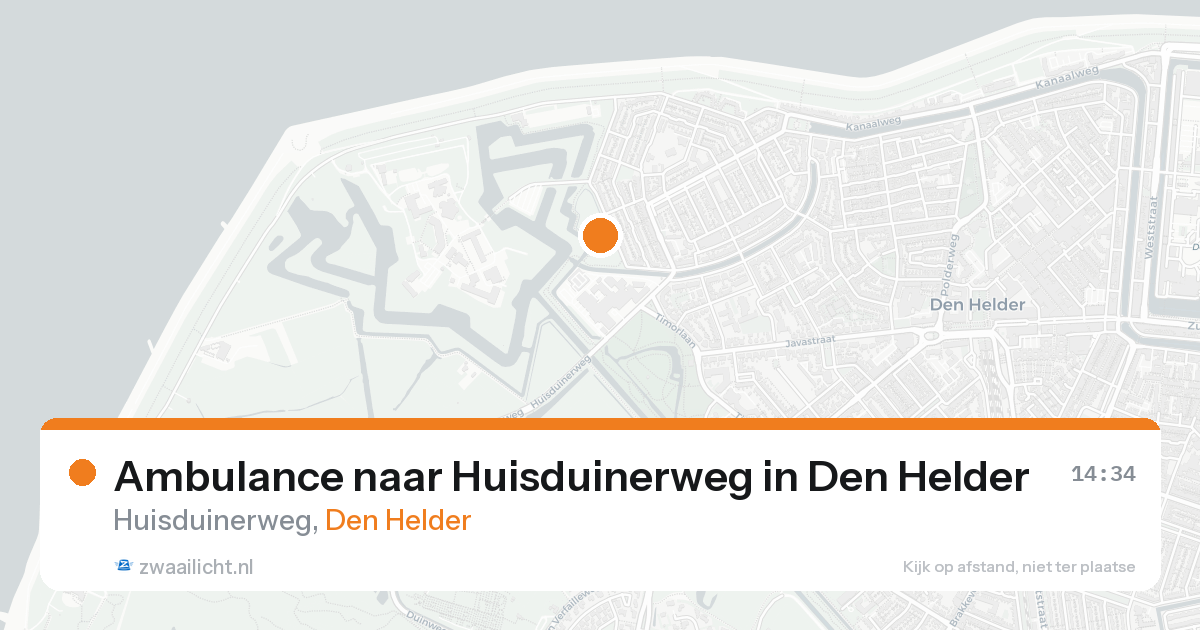Ambulance naar Huisduinerweg in Den Helder — 3 jul 2026