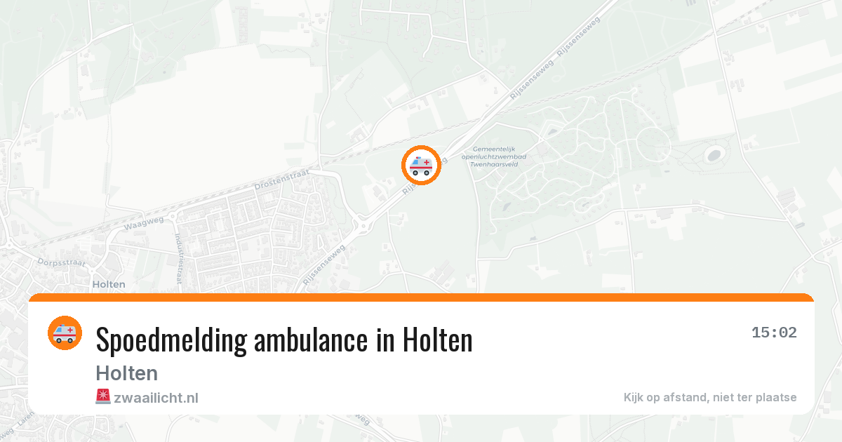 Spoedmelding ambulance in Holten — 7 mrt 2026