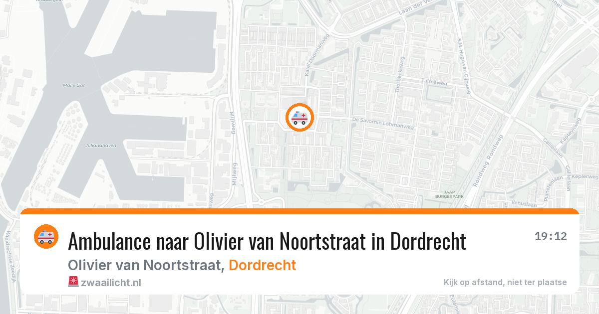 Ambulance naar Olivier van Noortstraat in Dordrecht — 2 mei 2026