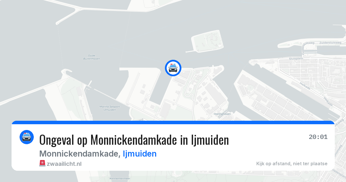 Ongeval op Monnickendamkade in Ijmuiden — 19 mrt 2026