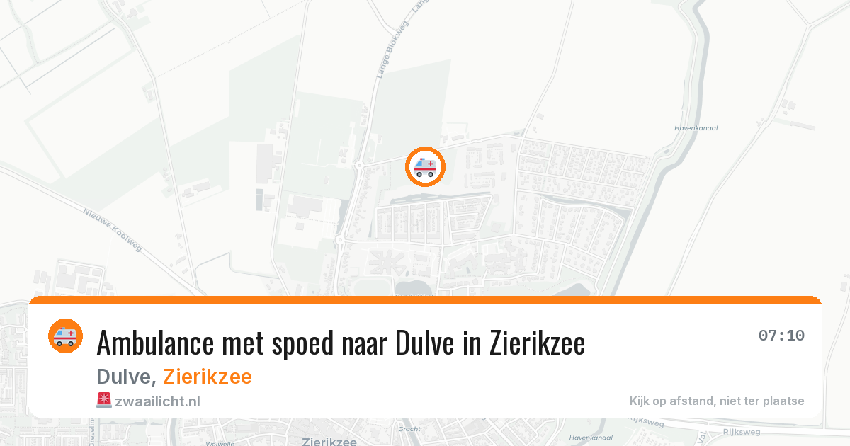 Ambulance met spoed naar Dulve in Zierikzee — 17 mrt 2026