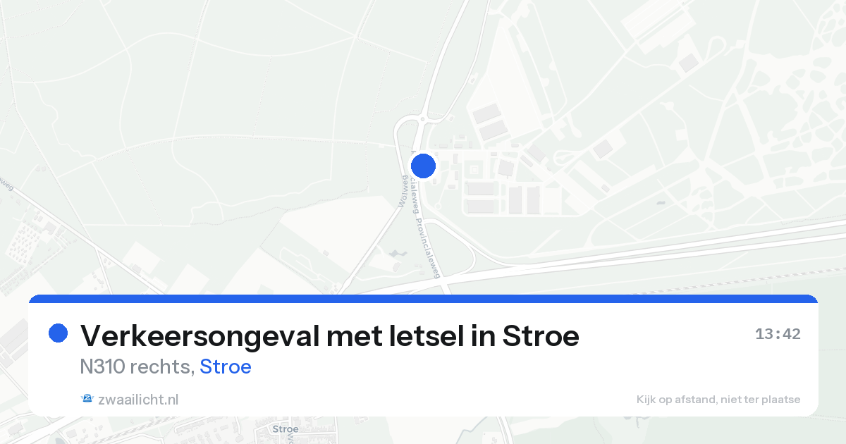 Verkeersongeval met letsel in Stroe — 25 aug 2026