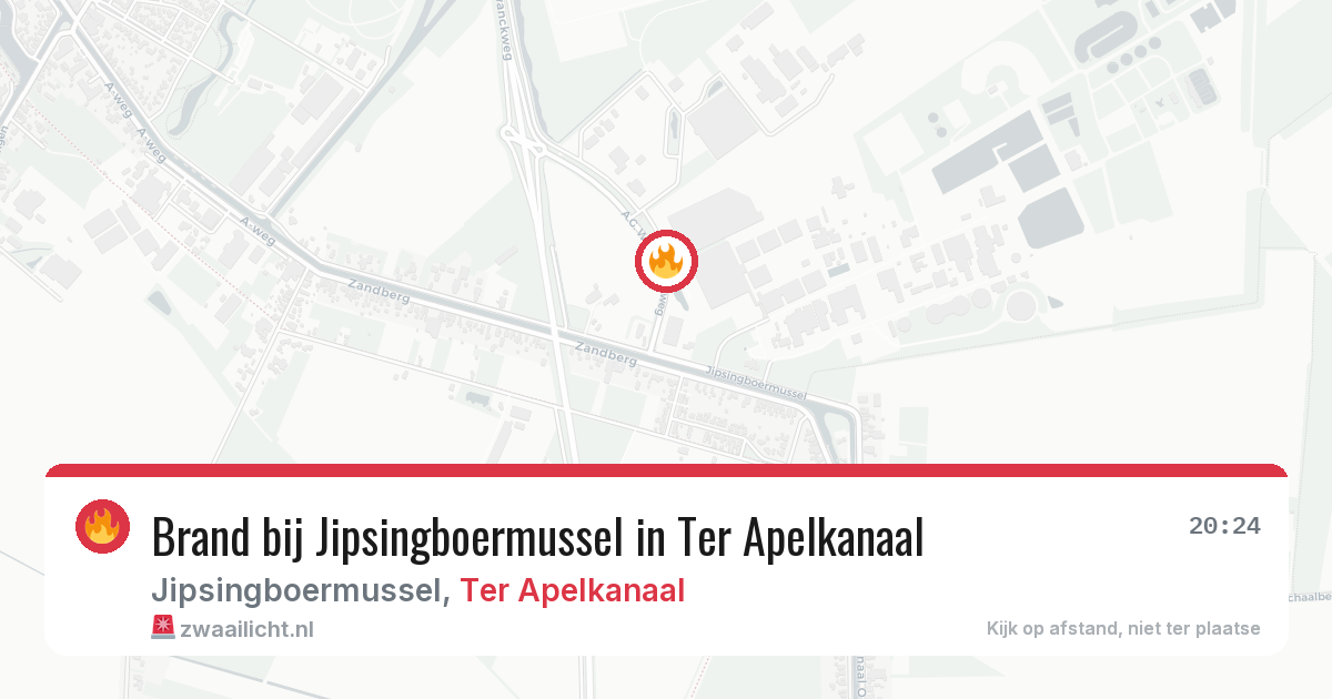 Brand bij Jipsingboermussel in Ter Apelkanaal — 3 jun 2026