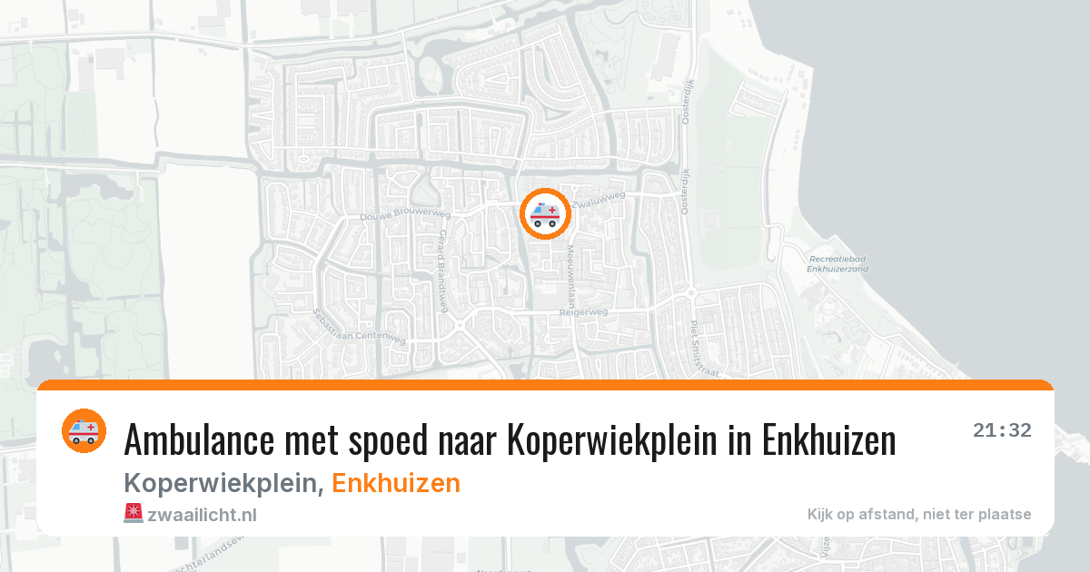 Ambulance met spoed naar Koperwiekplein in Enkhuizen — 1 apr 2026