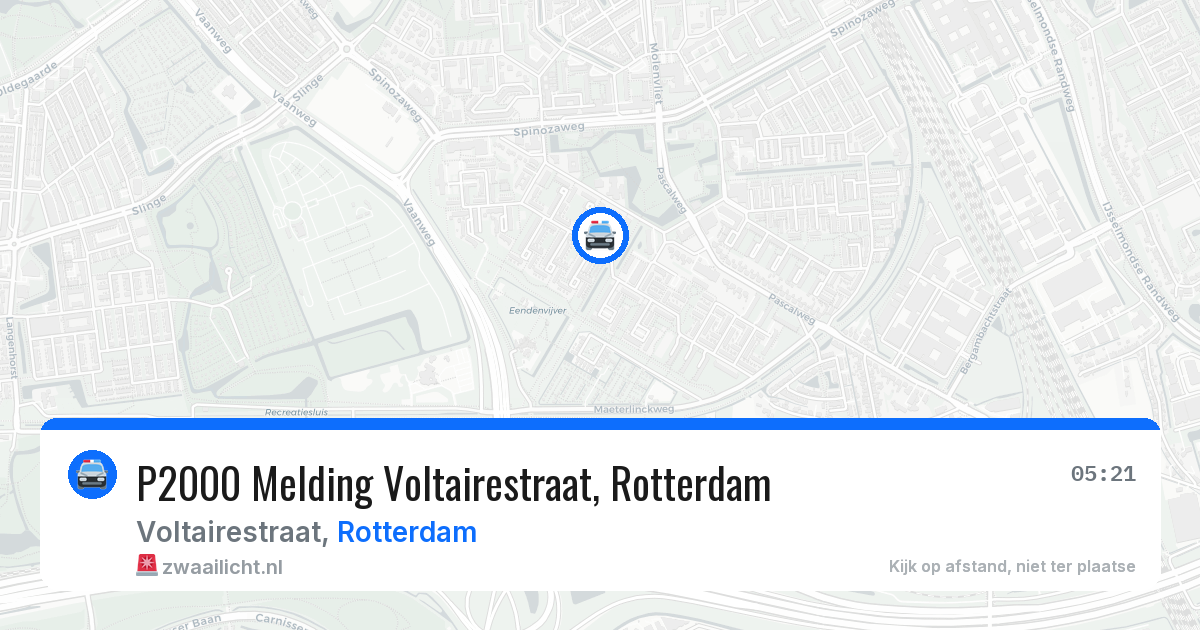 P2000 Melding Voltairestraat, Rotterdam — 23 jul 2026