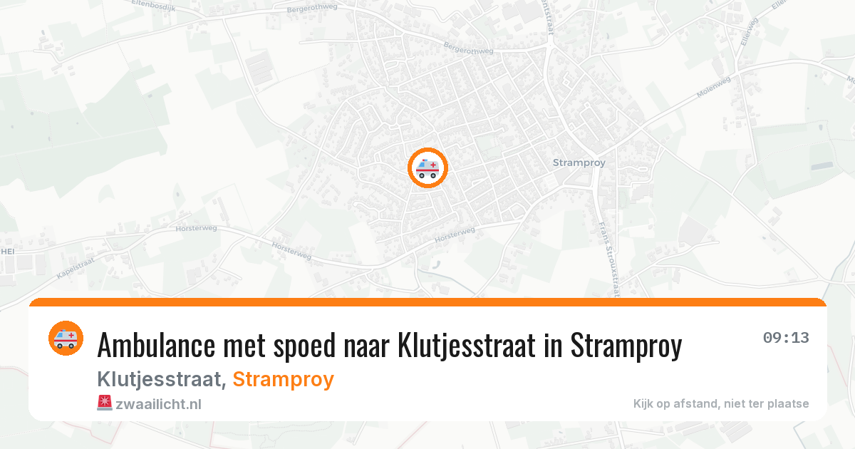 Ambulance met spoed naar Klutjesstraat in Stramproy — 18 jan 2026