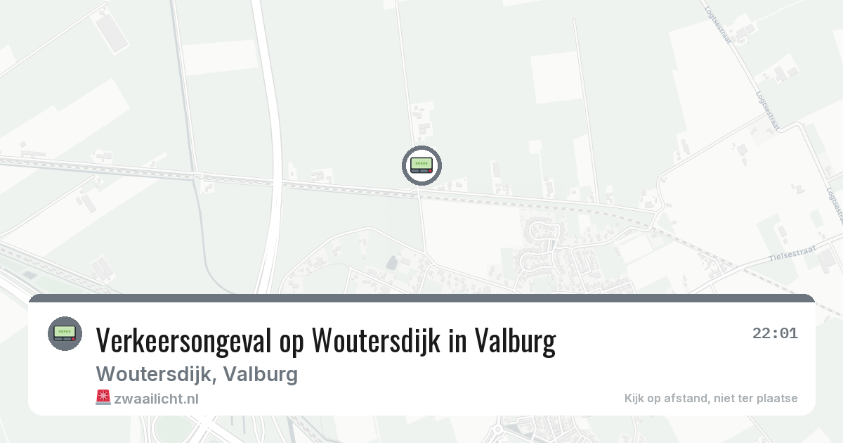 Verkeersongeval op Woutersdijk in Valburg — 18 jul 2026