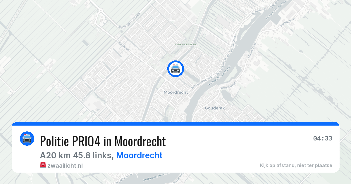 Politie PRIO4 in Moordrecht — 6 mei 2026 | 🚨 Zwaailicht.nl