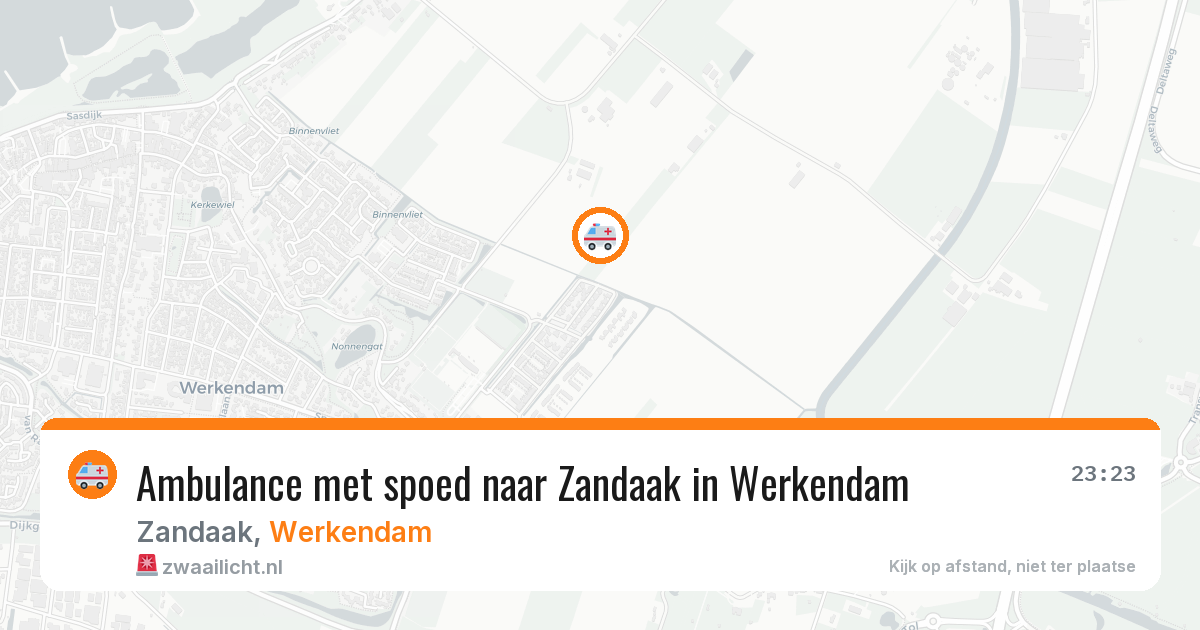 Ambulance met spoed naar Zandaak in Werkendam — 27 apr 2026