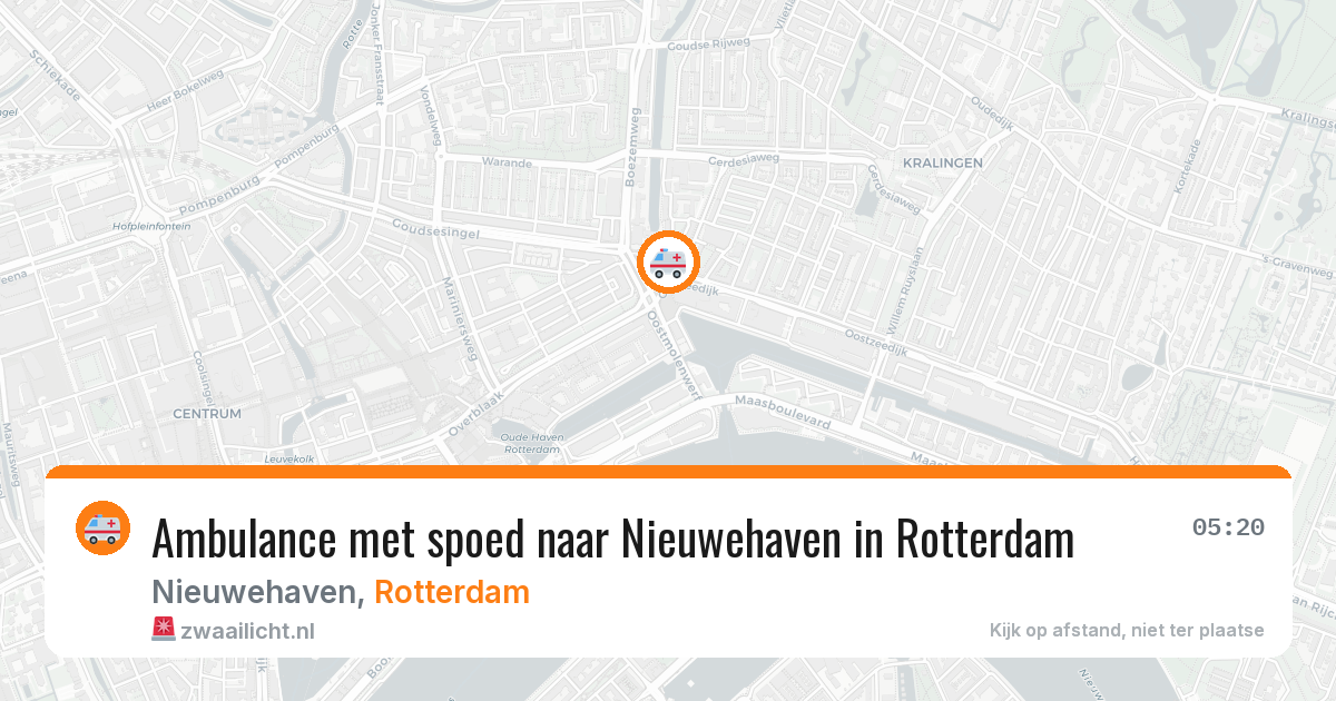Ambulance met spoed naar Nieuwehaven in Rotterdam — 29 jan 2026