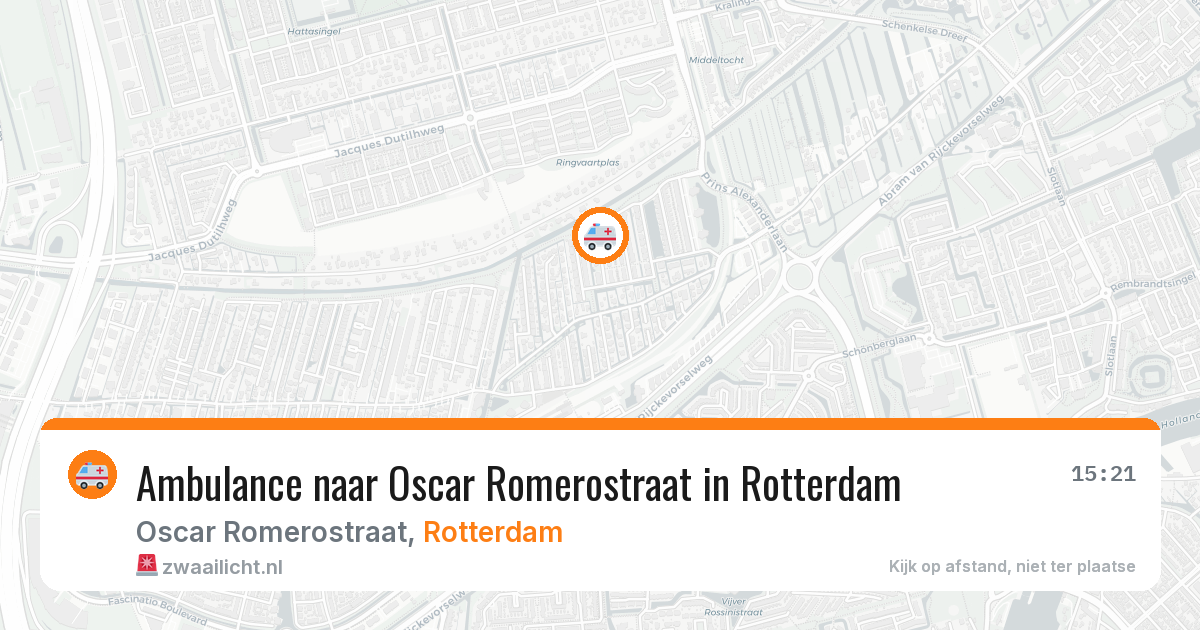 Ambulance naar Oscar Romerostraat in Rotterdam — 30 jun 2026