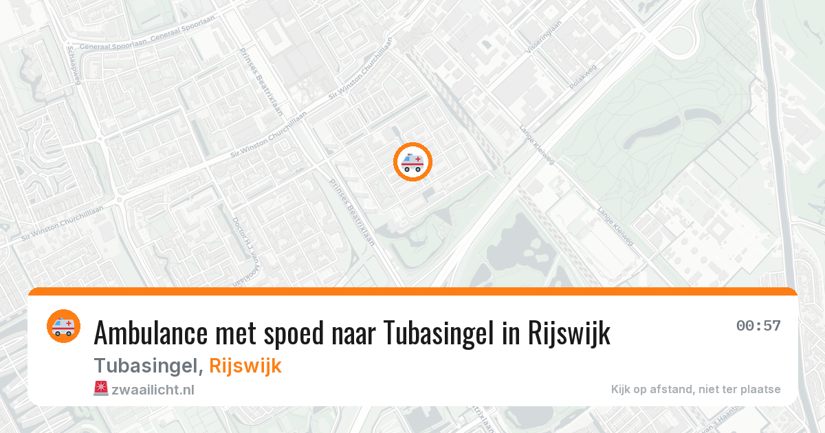 Ambulance met spoed naar Tubasingel in Rijswijk — 9 jul 2026