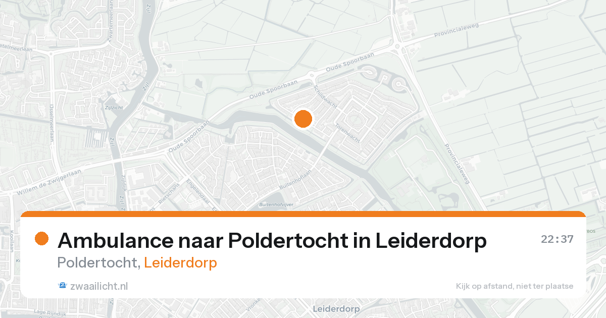 Ambulance naar Poldertocht in Leiderdorp — 23 aug 2026