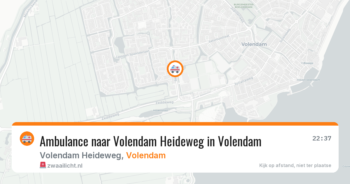 Ambulance naar Volendam Heideweg in Volendam — 8 feb 2026