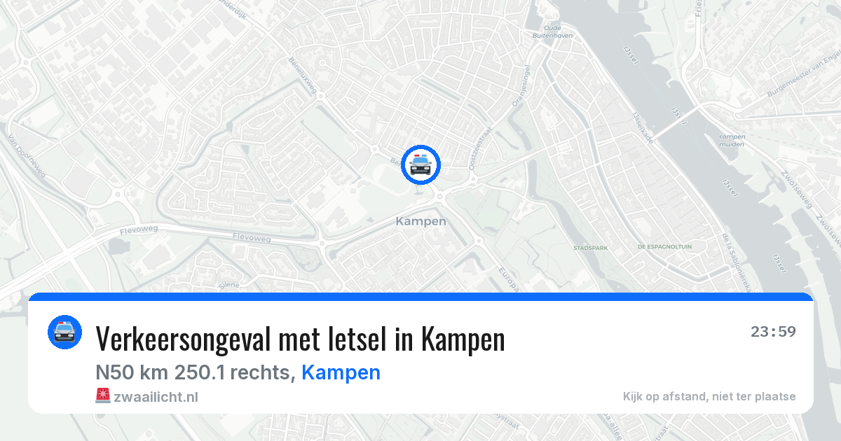 Verkeersongeval met letsel in Kampen — 17 jun 2026