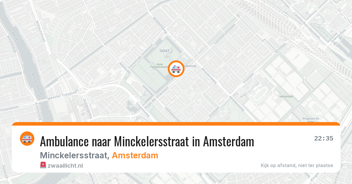 Ambulance naar Minckelersstraat in Amsterdam — 11 jul 2026