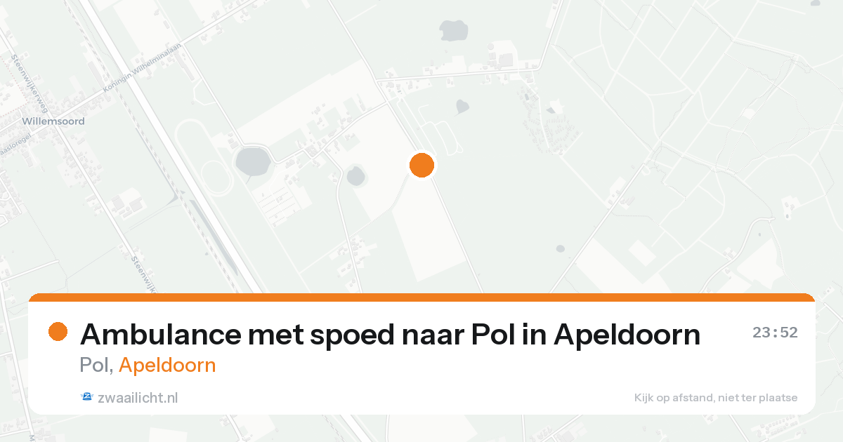 Ambulance met spoed naar Pol in Apeldoorn — 21 aug 2026