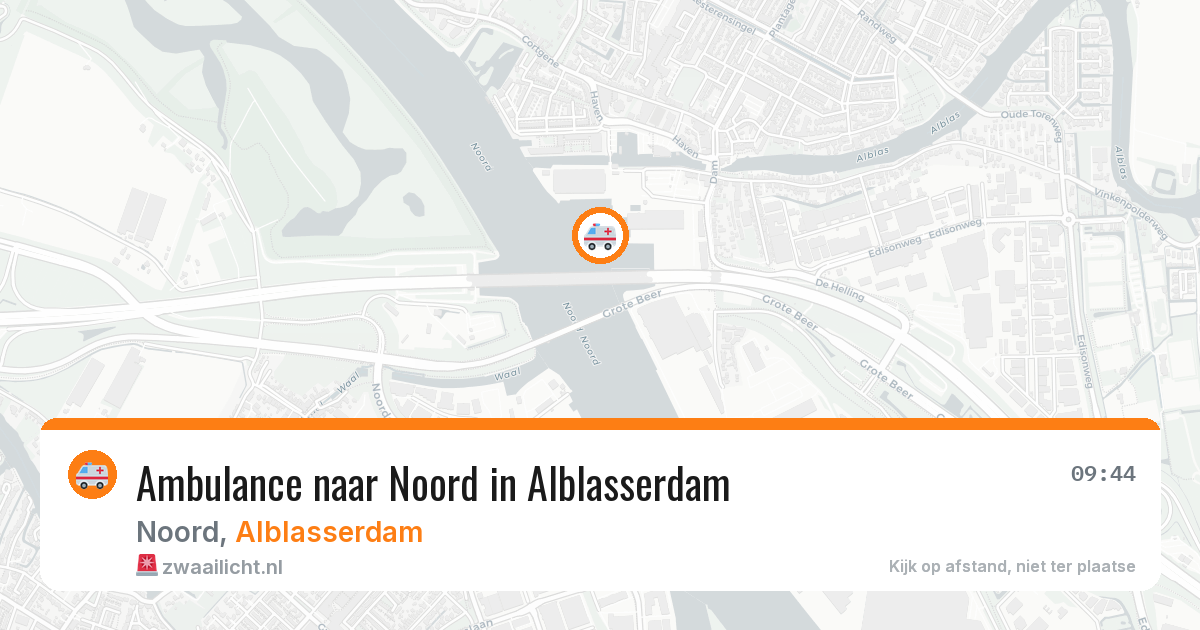 Ambulance naar Noord in Alblasserdam — 10 jul 2026