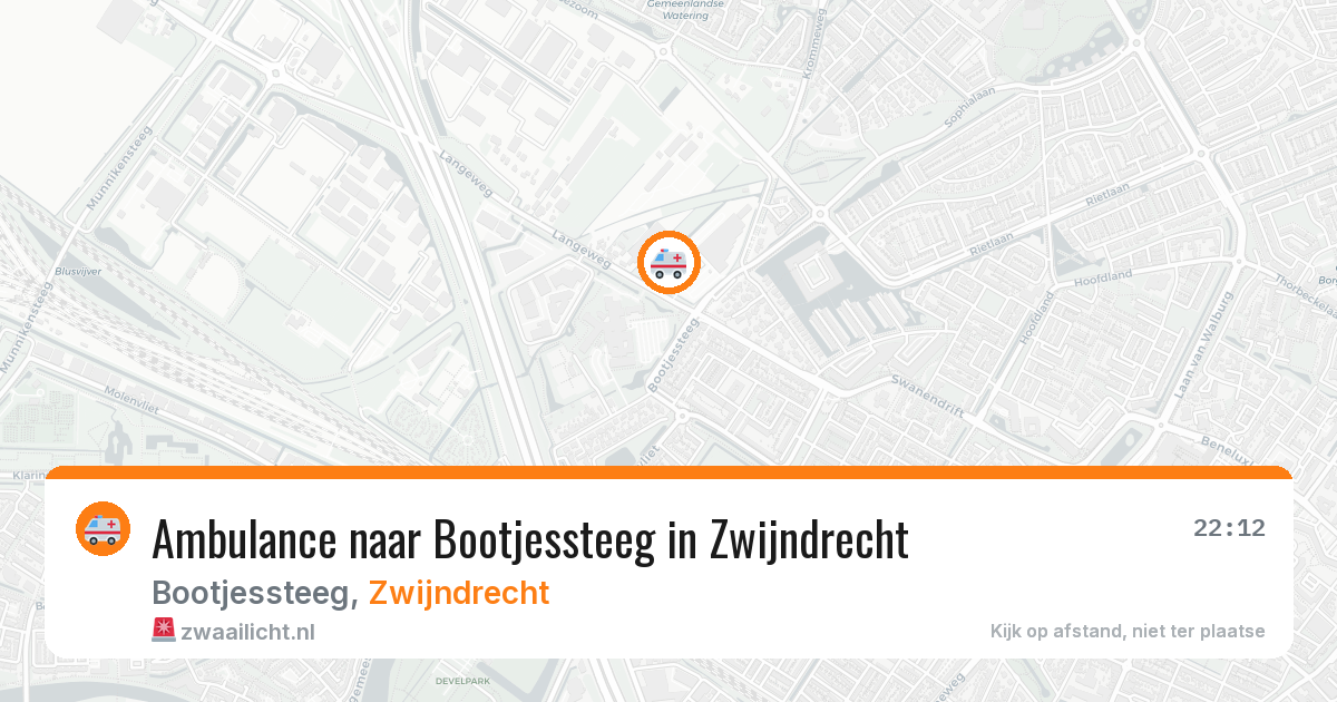 Ambulance naar Bootjessteeg in Zwijndrecht — 26 mrt 2026