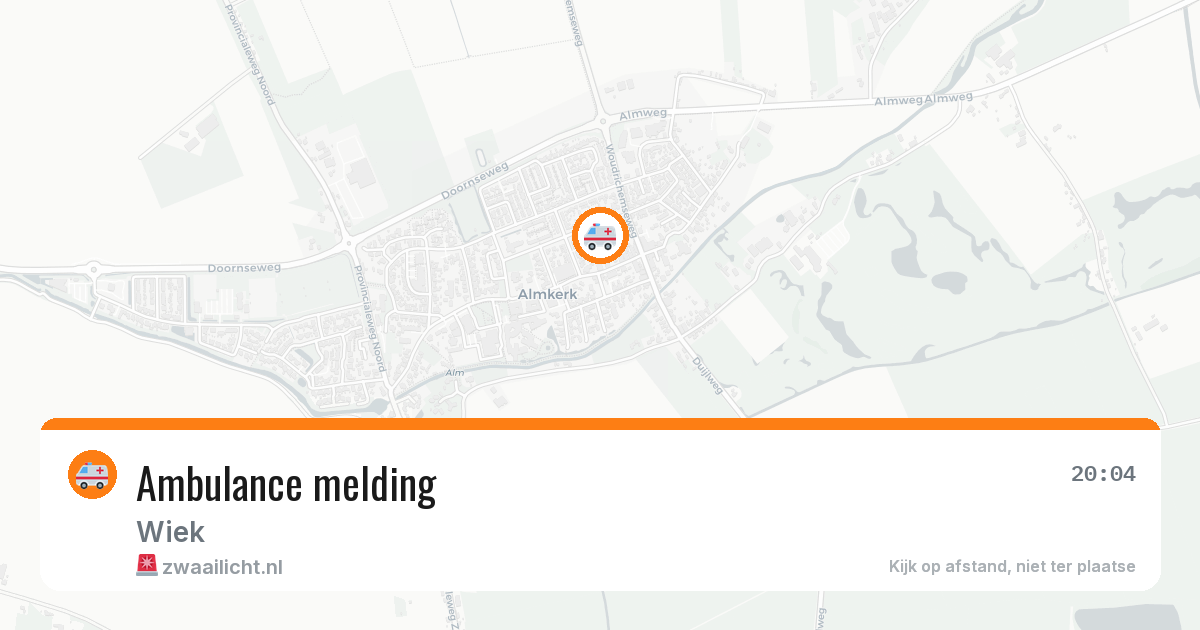 Ambulance melding — 1 jun 2026