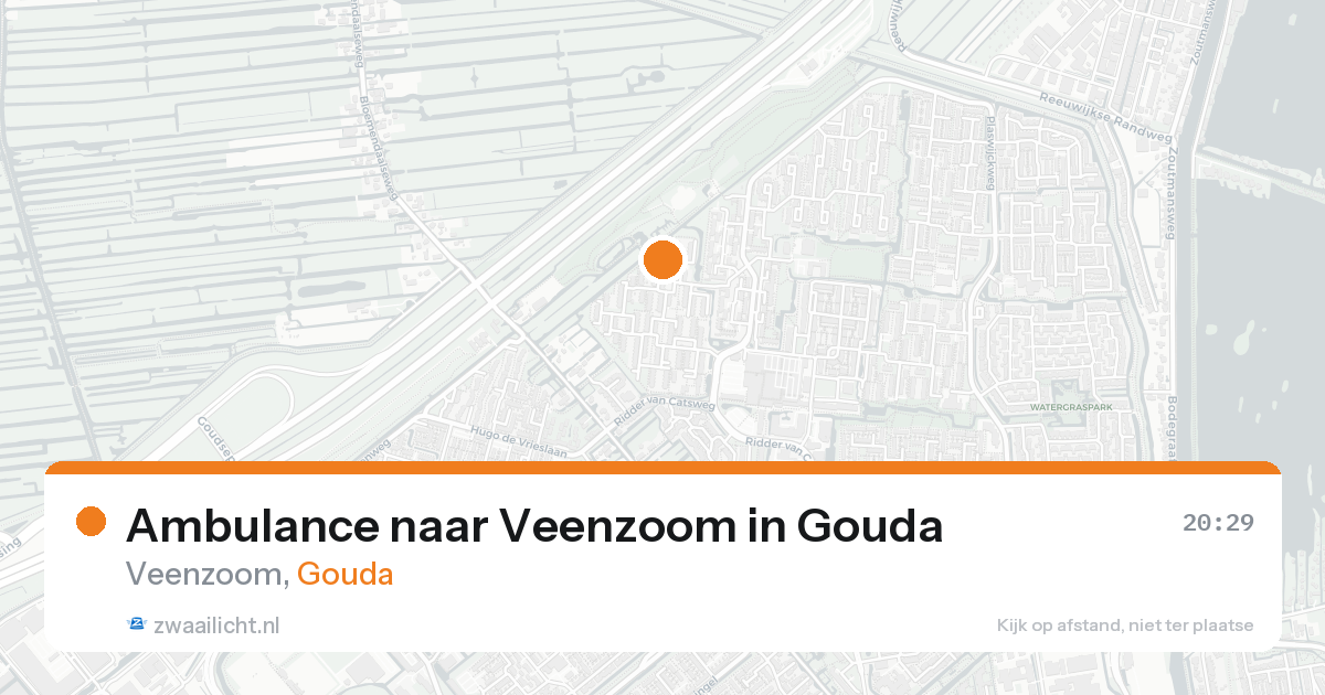 Ambulance naar Veenzoom in Gouda — 24 aug 2026