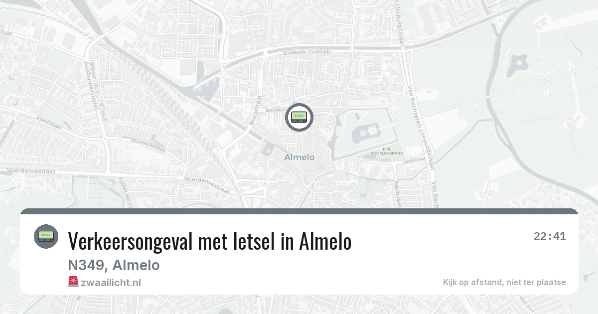 Verkeersongeval met letsel in Almelo — 18 mrt 2026