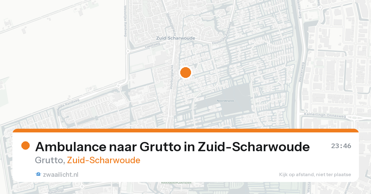Ambulance naar Grutto in Zuid-Scharwoude — 18 aug 2026