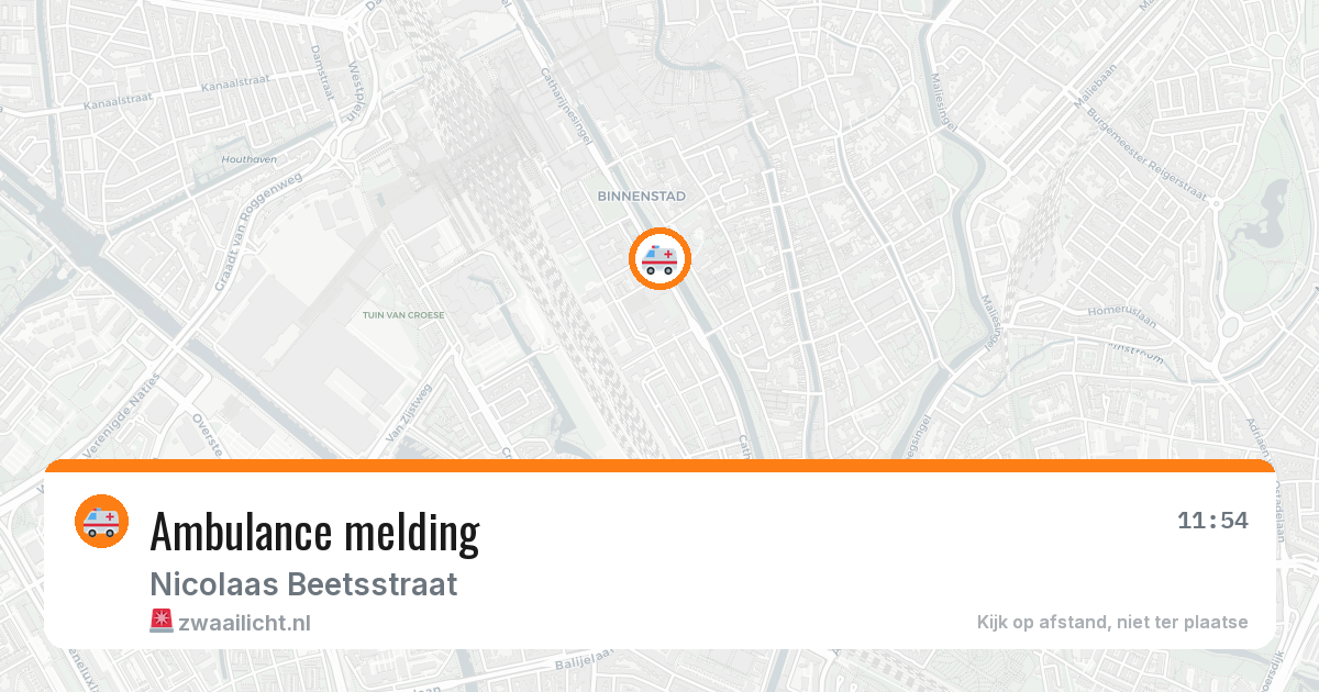 Ambulance melding — 19 mrt 2026
