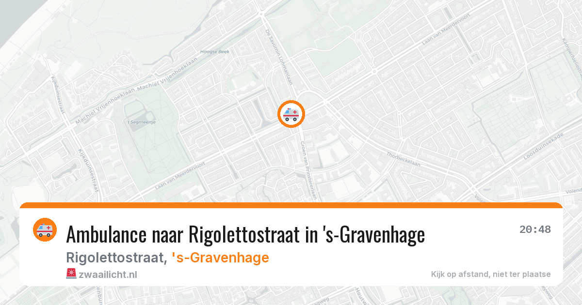 Ambulance naar Rigolettostraat in 's-Gravenhage — 7 jul 2026