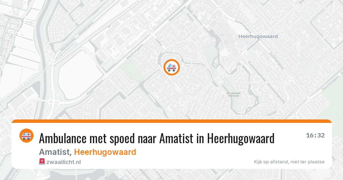 Ambulance met spoed naar Amatist in Heerhugowaard — 12 aug 2026