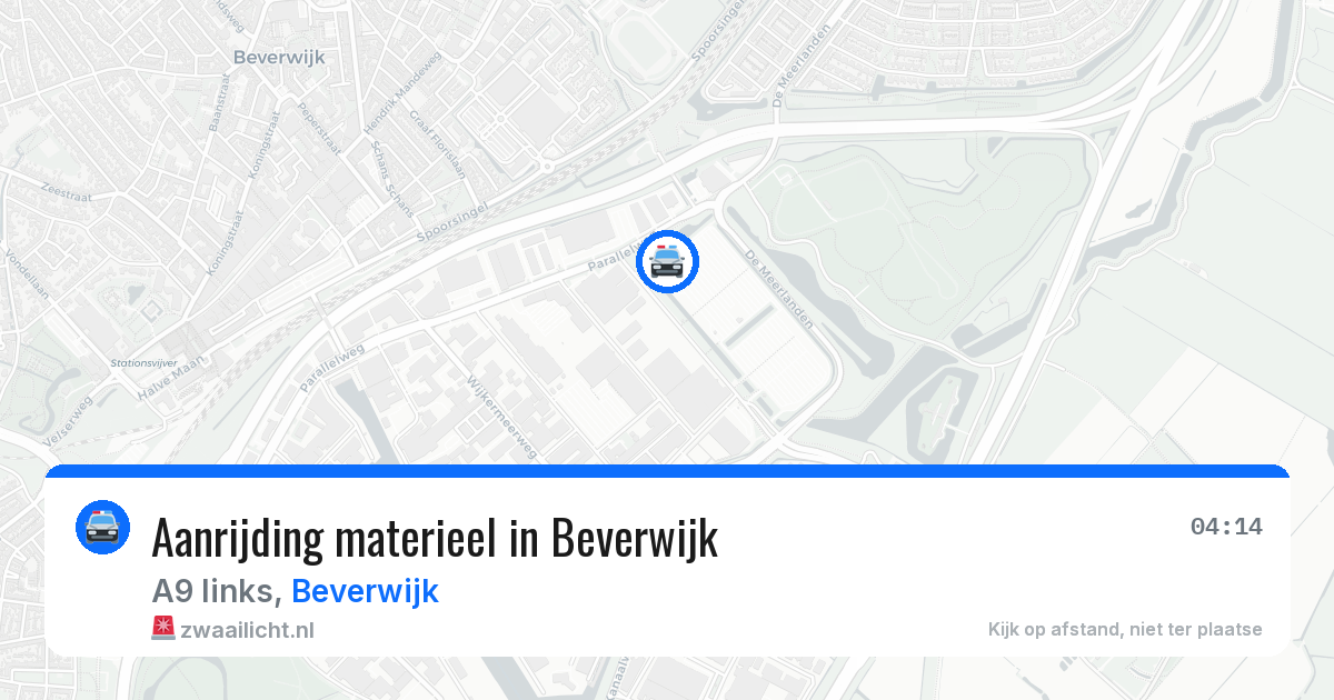 Aanrijding materieel in Beverwijk — 30 apr 2026