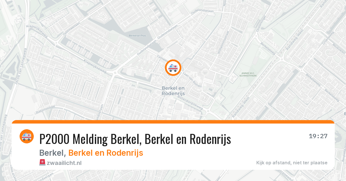 P2000 Melding Berkel, Berkel en Rodenrijs — 17 jun 2026