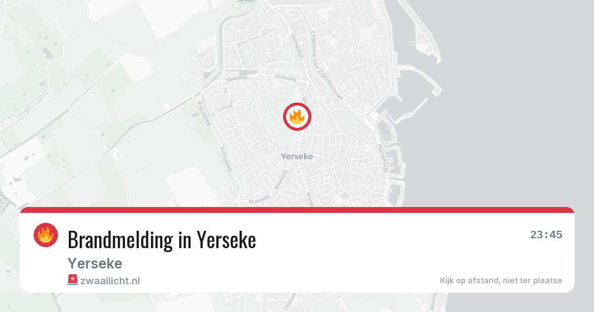 Brandmelding in Yerseke — 29 mei 2026