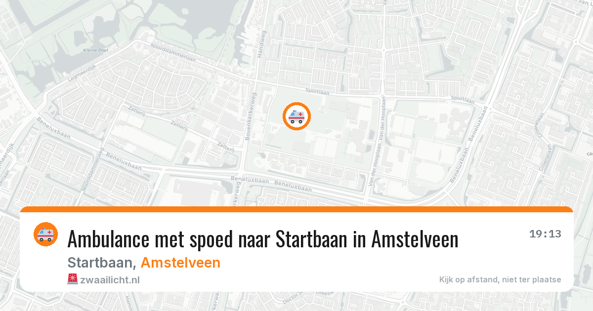 Ambulance met spoed naar Startbaan in Amstelveen — 12 jun 2026