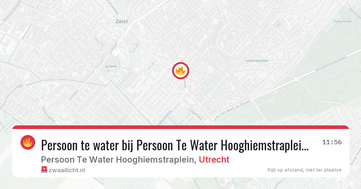 Persoon te water bij Persoon Te Water Hooghiemstraplein in Utrecht — 4 feb 2026