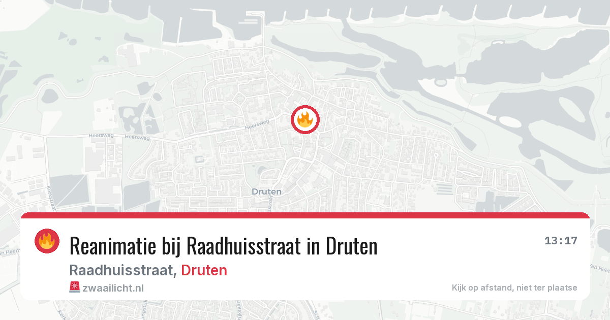 Reanimatie bij Raadhuisstraat in Druten — 12 jun 2026