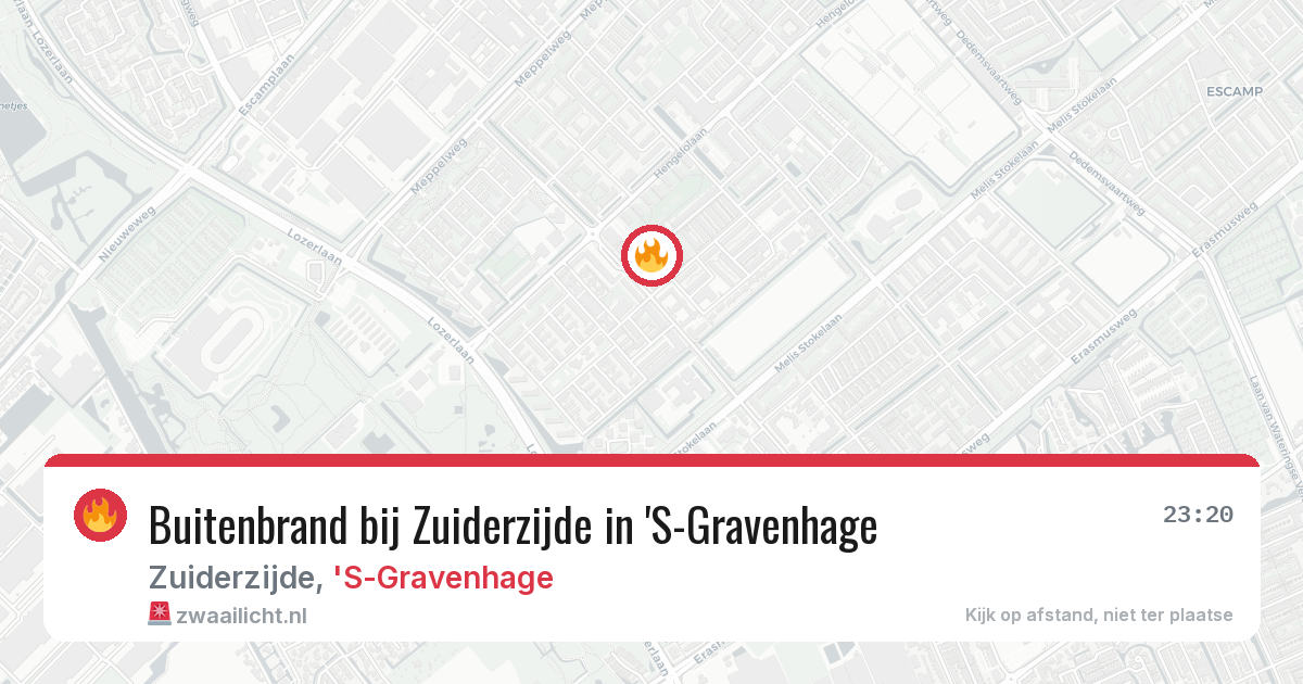 Buitenbrand bij Zuiderzijde in 'S-Gravenhage — 28 jun 2026