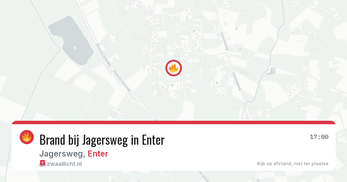 Brand bij Jagersweg in Enter — 3 aug 2026