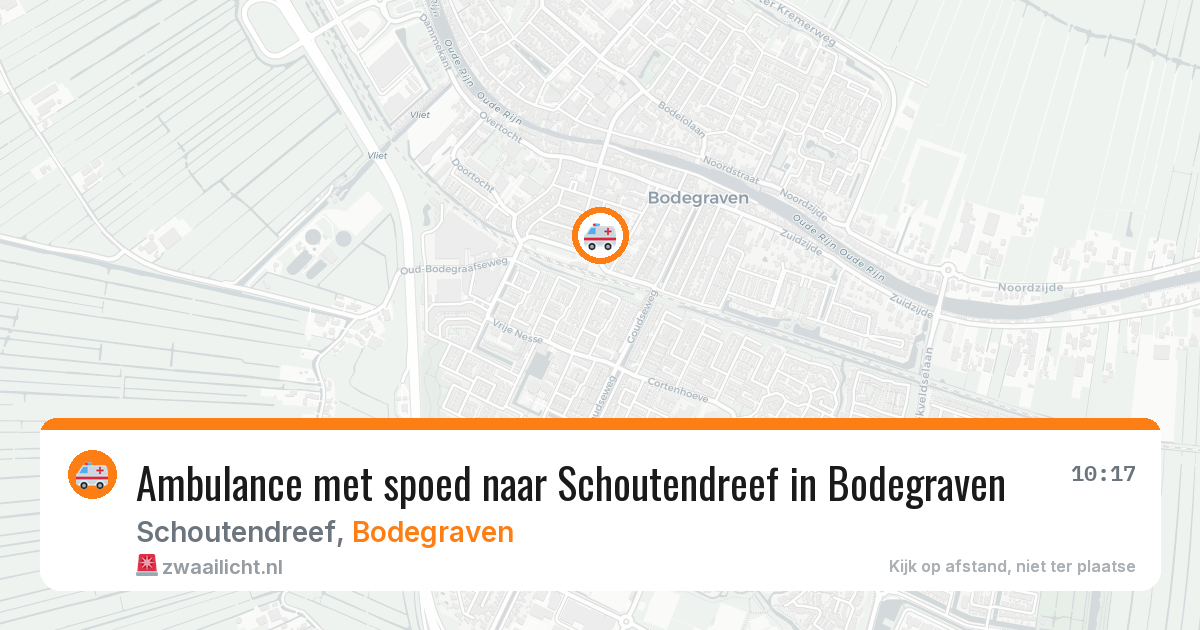 Ambulance met spoed naar Schoutendreef in Bodegraven — 27 jun 2026