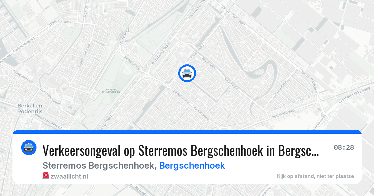 Verkeersongeval op Sterremos Bergschenhoek in Bergschenhoek — 29 jun 2026