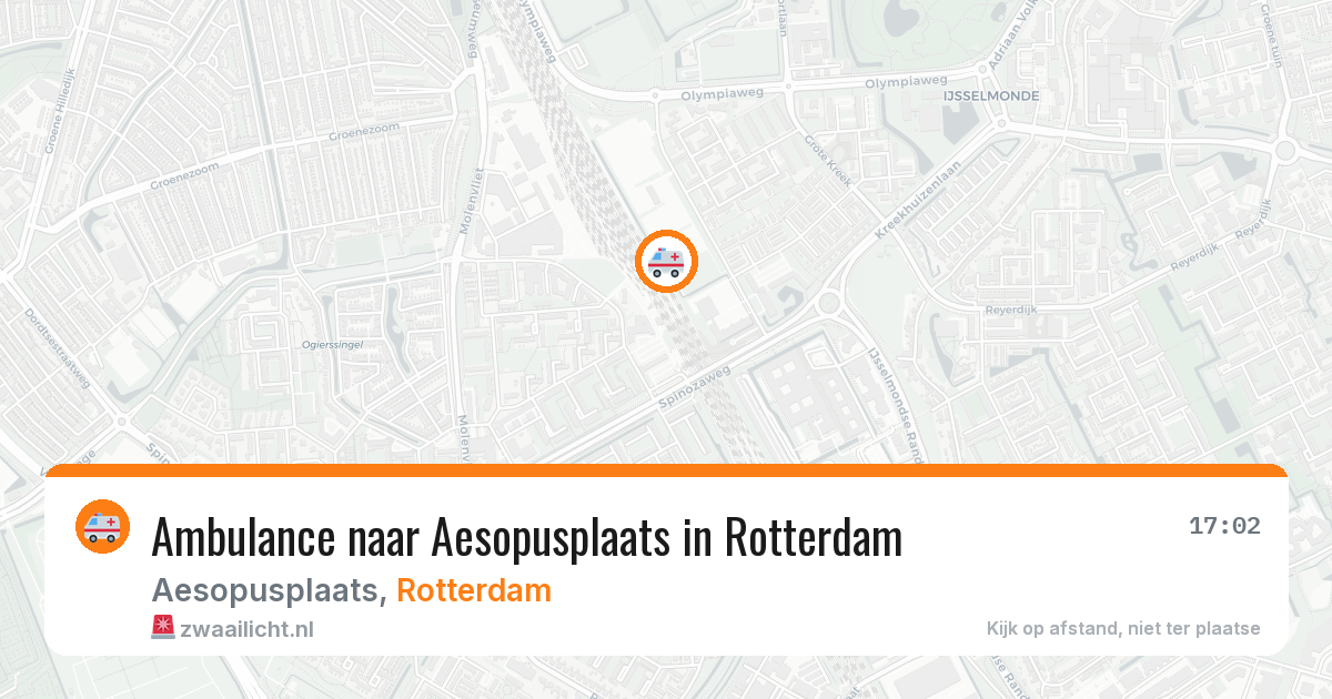 Ambulance naar Aesopusplaats in Rotterdam — 21 mrt 2026