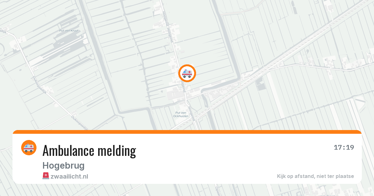 Ambulance melding — 24 mei 2026