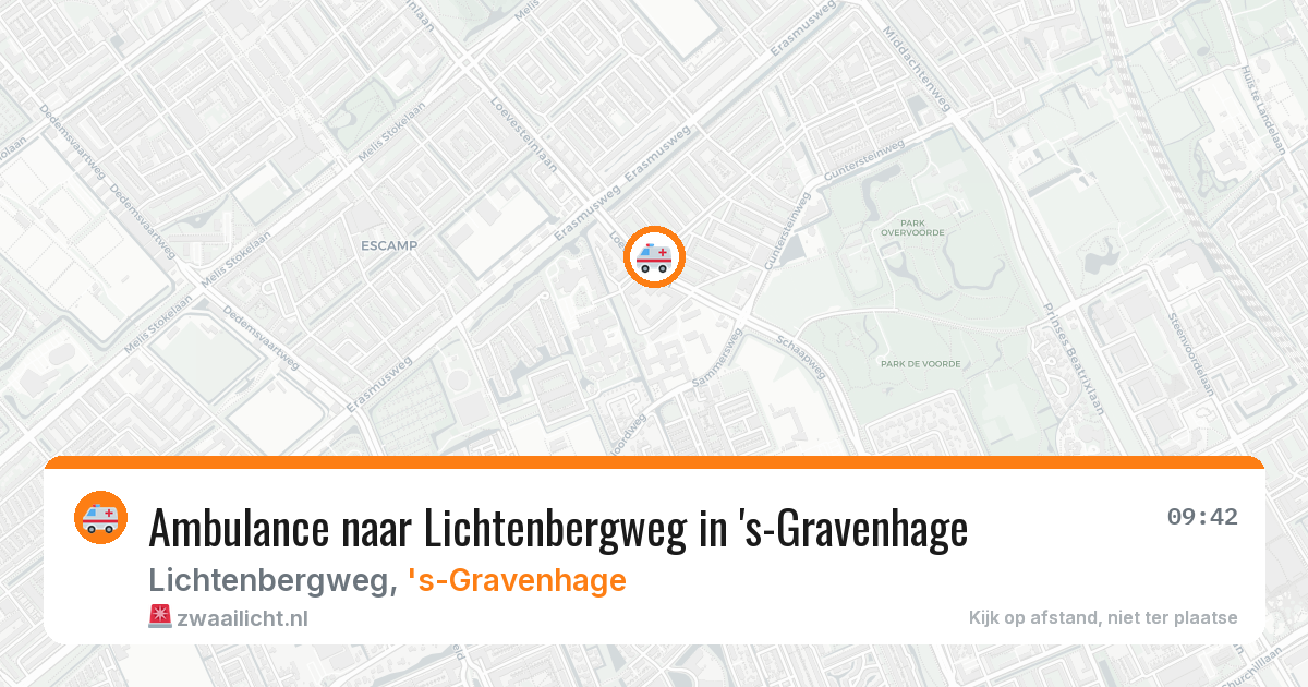 Ambulance naar Lichtenbergweg in 's-Gravenhage — 29 jan 2026